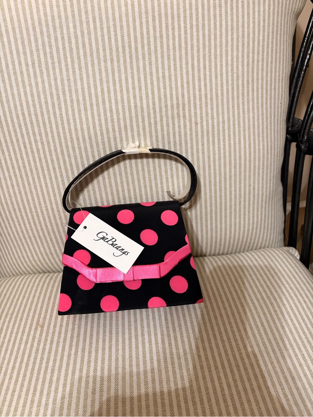 GaBaangs HOT PINK Polka Dot Mini-Bag
